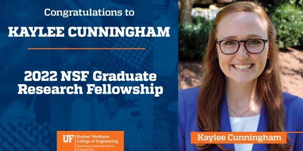 Kaylee Cunningham Wins NSF Graduate Research Fellowship
