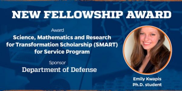 Nuclear Engineering Ph.D. Student Emily Kwapis Awarded SMART Fellowship