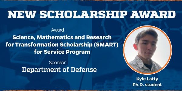 Kyle Latty Awarded SMART Fellowship