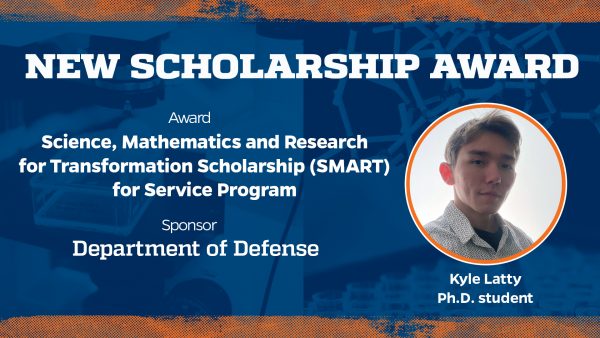 Kyle Latty Awarded SMART Fellowship