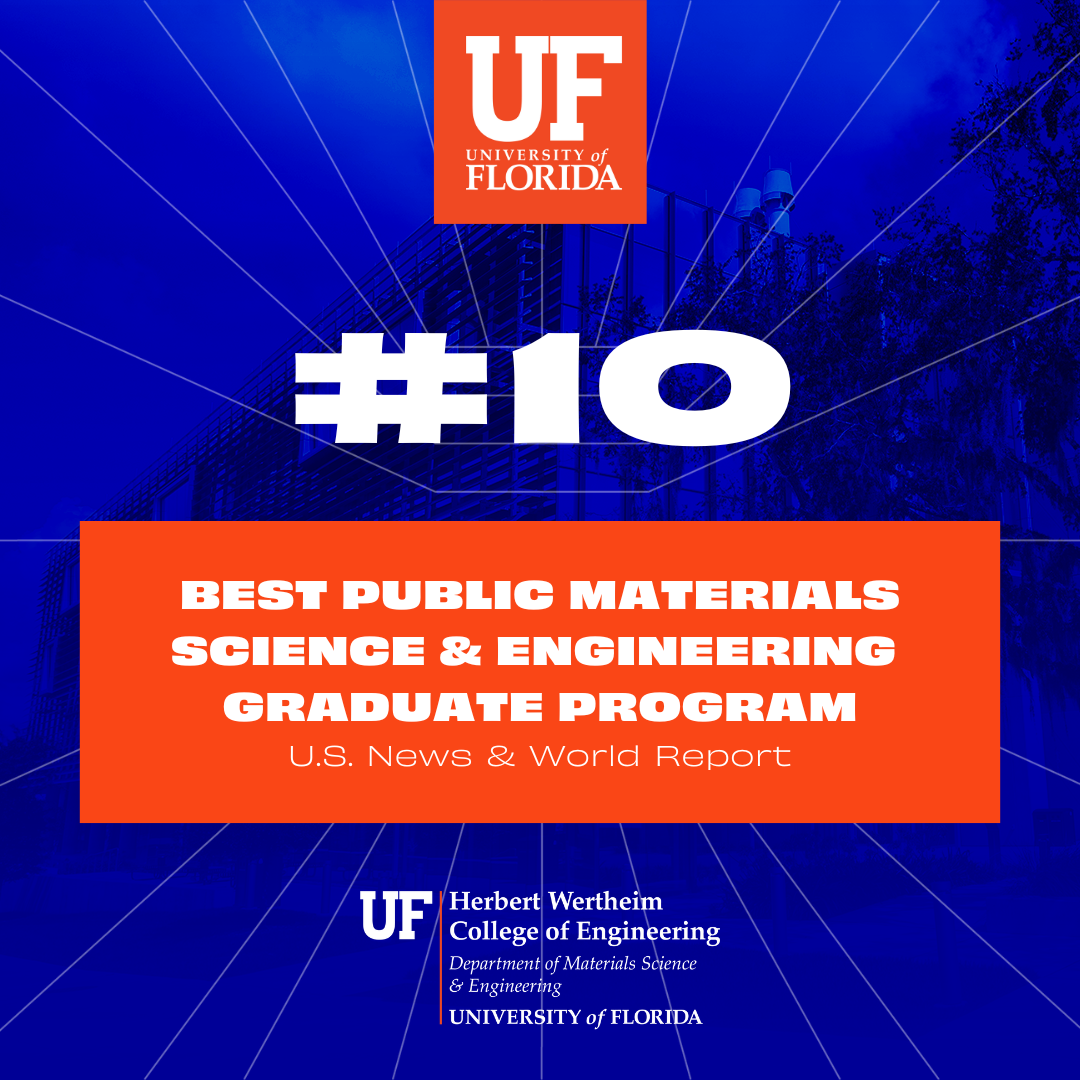 Toptier Excellence UF MSE and NE Graduate Programs Continue to Shine